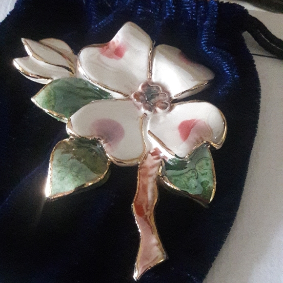 STUNNING, UNWORN "EXCLAYMATIONS, 22 K TRIM BROOCH! - Picture 9 of 13